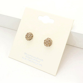 Shamballa Ball Stud Earrings