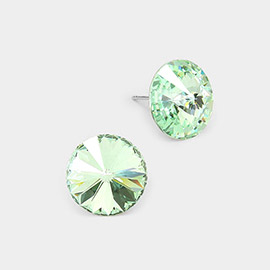 15mm Genuine Crystal Stud Earrings