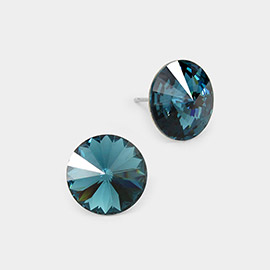 15mm Genuine Crystal Stud Earrings