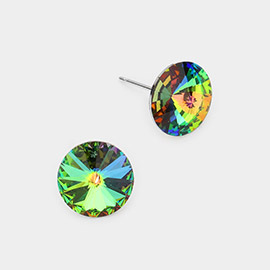 10mm Round Crystal Stud Earrings