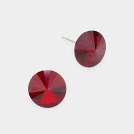 10mm Round Crystal Stud Earrings