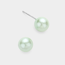 Pearl stud earrings