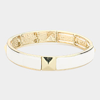 Stud Accented Stretch Bracelet