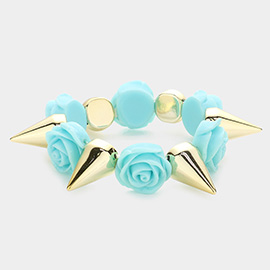 Rose Spike Stretch Bracelet