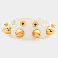 Studded Leather Band Bracelet