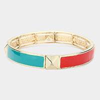 Stud Accented Stretch Bracelet