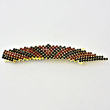 Curved Crystal Barrette