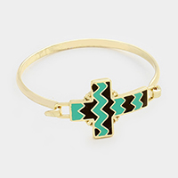 Chevron Zigzag Cross Bracelet