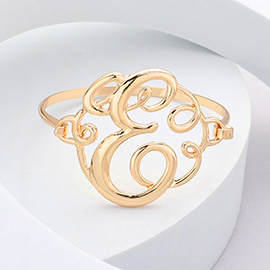 -E- Monogram Curlicue Bracelet