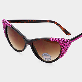 Bubbly Leopard Cat Eye UV Sunglasses