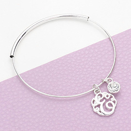 -E- Monogram Bangle Bracelet