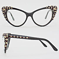 Bubbly Cat Eye UV Protection Optical Glasses