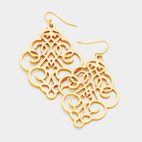 Floral Filigree Drop Earrings