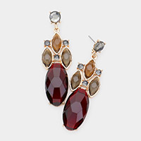 Exotic Glass Dangle Earrings