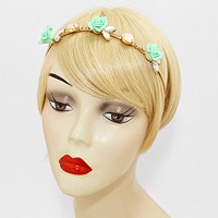 Flower Crystal Goddess Stretchable Headband