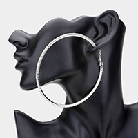 Rhinestone Hoop Earrings