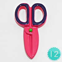 12 PCS - Scissors Resin Cabochons