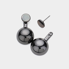 Metal Dome Stud Earrings