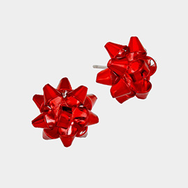 Christmas Gift Bow Stud Earrings