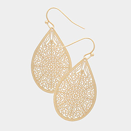 Metal Teardrop Earrings