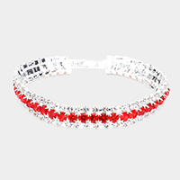 Crystal Rhinestone Evening Bracelet