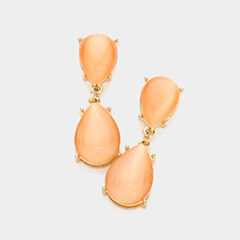 Double teardrop earrings