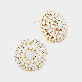 Bloom Crystal Rhinestone Stud Earrings