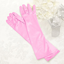 Dressy satin gloves