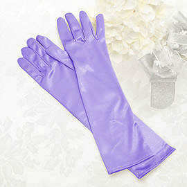 Dressy satin gloves