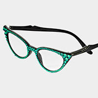 Crystal Cat Eyes Reading Glasses