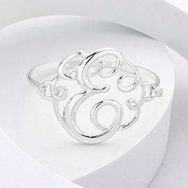 -E- Monogram Curlicue Bracelet