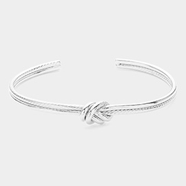 Metal Knot Cuff Bracelet