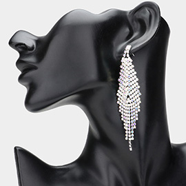 Rhinestone Fringe Earrings