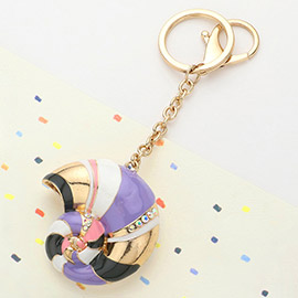 Enamel Snail Keychain