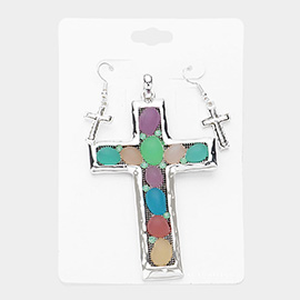 Colorful Cross Pendant Set