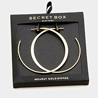 Secret Box _ Gold Dipped Hoop Earrings