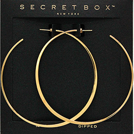 Secret Box_14K Gold Dipped Hoop Earrings