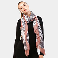 Animal Print Oblong Scarf