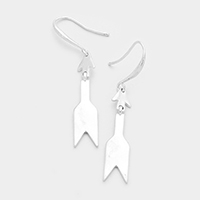 Linked Metal Arrow Dangle Earrings