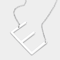 Monogram Metal Pendant Necklace