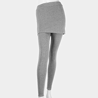 Heavy Cotton Skirt Stretch Leggings