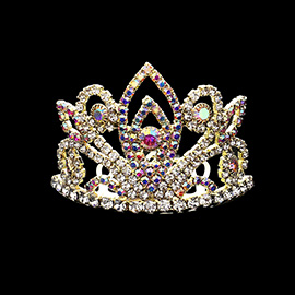 Rhinestone Paved Mini Princess Tiara