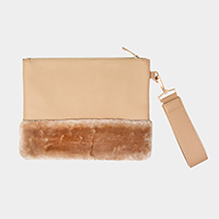 Solid Fur Clutch Bag