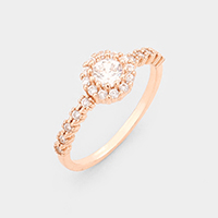 Gold Dipped Cubic Zirconia Ring