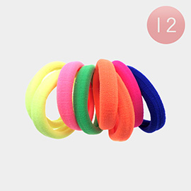 12 Set of 8 - Basic Thick Ponytail Hair Bands