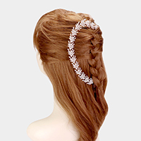 Twig Rhinestone Pave Vine Hair Comb