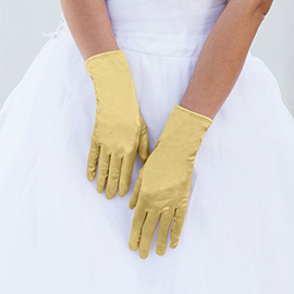 Dressy Satin Wedding Gloves