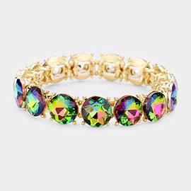 Crystal Round Stretch Evening Bracelet