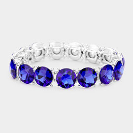 Crystal Round Stretch Evening Bracelet