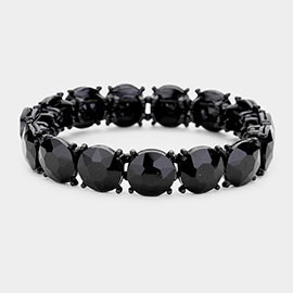 Crystal Round Stretch Evening Bracelet